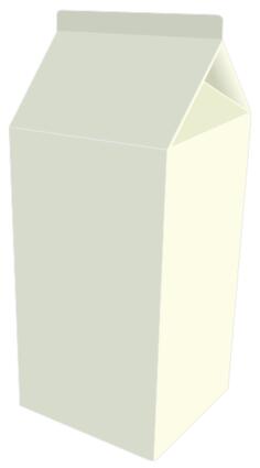 Vector graphics of milk carton box
