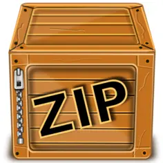 Vector graphics of wooden box with zipper