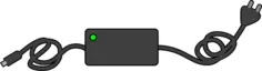 Computer charger vector image