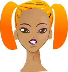 Glam doll vector image