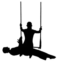 Street art scene silhouette vector graphics