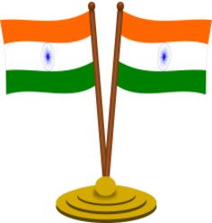 Indian flags vector