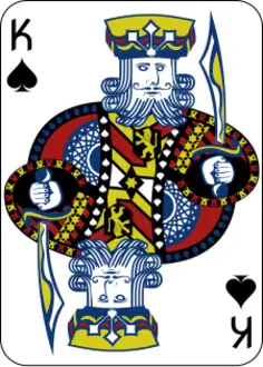 King of Spades gaming card vector image