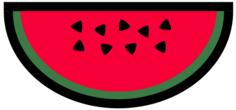 Watermellon icon vector clip art