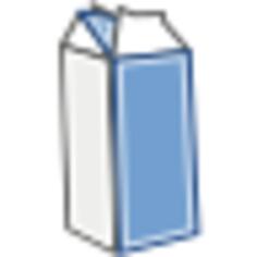 Vector image of milk in carton