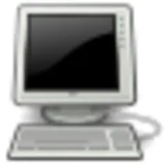 Pony black desktop computer vector image