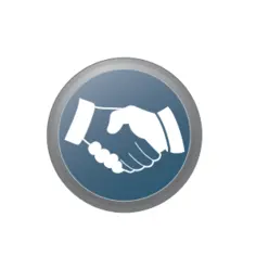 Hand shake sign vector image