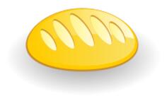 Bread icon vector drawing