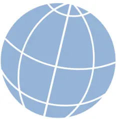 Simple globe icon vector clip art