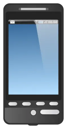 GSM touch screen phone vector image