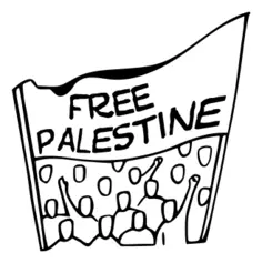 Free Palestine Banner Vector