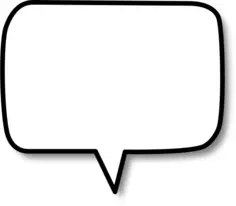 Callout with rounded corners center vector image