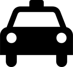 AIGA taxi sign vector image