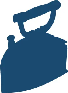Old style iron silhouette vector image