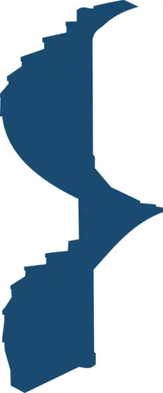 Circular stairs vector image
