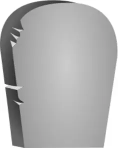 Halloween headstone vector image