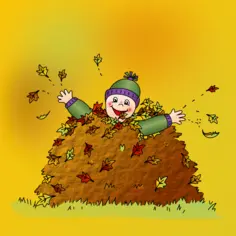 Happy autumn vector image