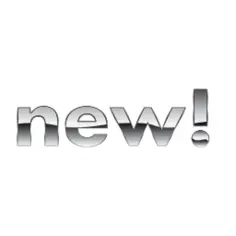 New! chrome sign vector image