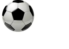 Vector drawing of soccer ball without shadow
