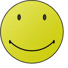 Enjoying smiley vector illustration