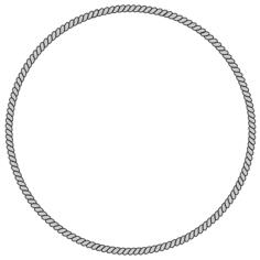 Rope frame vector image
