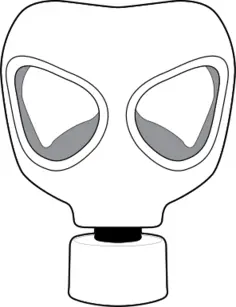 Gas mask vector image