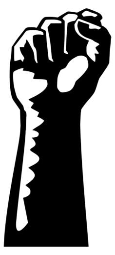 Vector image of workers fist