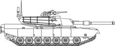Tank vector image