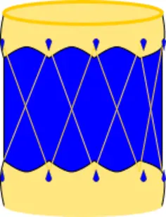 Vector image of bombo drum