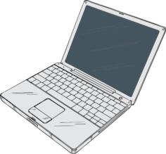 Powerbook vector drawing