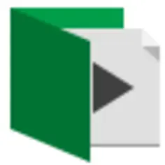 Open green folder vector image
