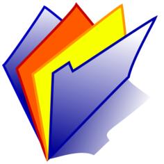 Polaroid folder vector icon