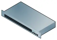 Dell erver computer vector image