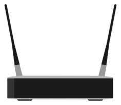 Linksys WRT54GR wireless-G broadband Router with RangeBooster vector image