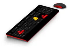 Generic gaming keyboard and mouse vector image