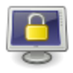 Tango system lock screen icon vector graphics