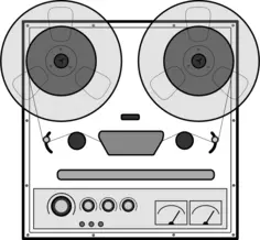 Tape recorder vector drawing