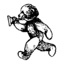 Teddy bear with bugle vector image