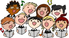 Children's choir vector image