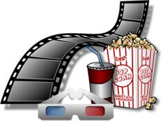 Ready for 3D cinema movie vector image