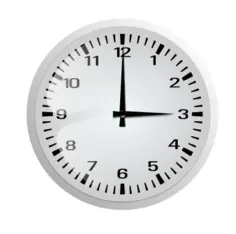 Clock without frame vector drawing