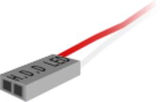 H.D.D LED plug vector image