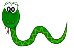 Vector image of rattlesnake