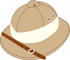 Salakot hat vector image