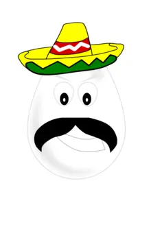 Mexican egg vector illustration