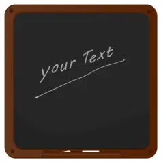 Vector drawing of blackboard