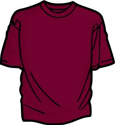 Purple t-shirt vector image