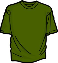 Green t-shirt vector image