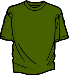 Green t-shirt vector image