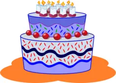 Birthday cake vector image